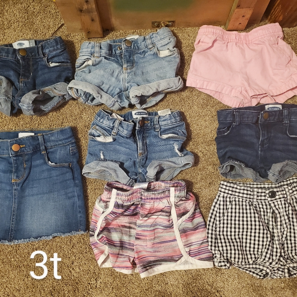 3t girls shorts lot